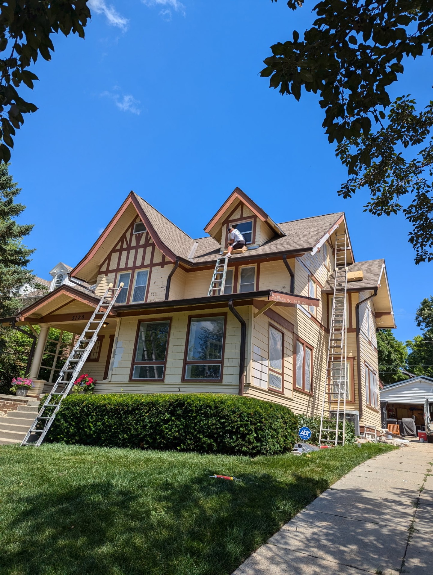 House before painting